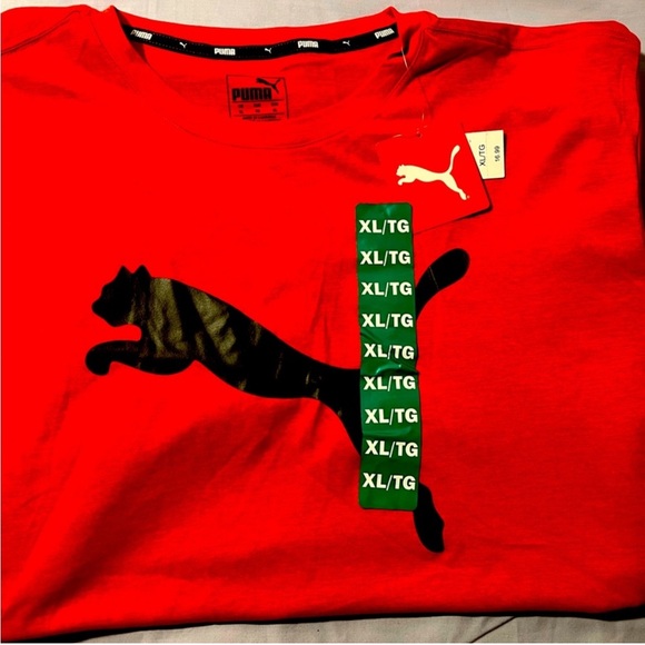 Brand new 2 - pack puma navy blue / red  athletic t shirt size extra lar… - Picture 2 of 2